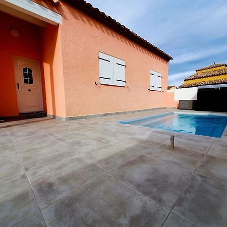 Villa H2O - Jacuzzi & Piscine Chauffee Le Barcarès Exteriör bild