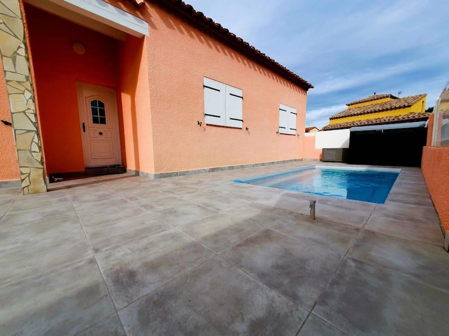 Villa H2O - Jacuzzi & Piscine Chauffee Le Barcarès Exteriör bild
