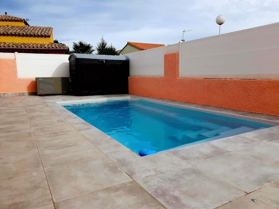 Villa H2O - Jacuzzi & Piscine Chauffee Le Barcarès Exteriör bild